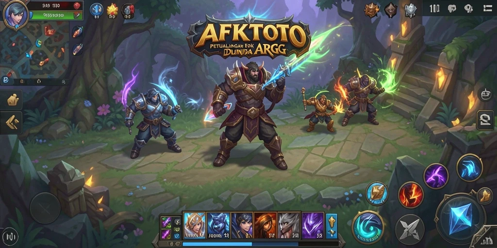 Gameplay seru AFKTOTO dengan pertarungan epik dan petualangan menunggu.