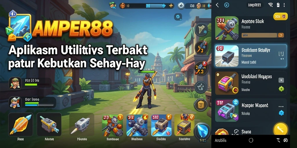 Tampilan antarmuka utama AMPER88 yang sederhana dan fungsional.
