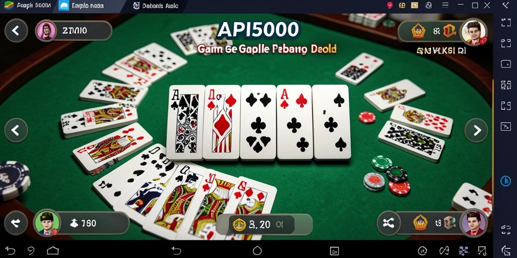 Tampilan gameplay Gaple yang menarik dan interaktif.
