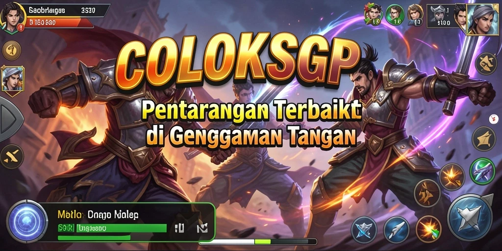 Screenshot utama COLOKSGP menunjukkan aksi pertarungan yang menegangkan.
