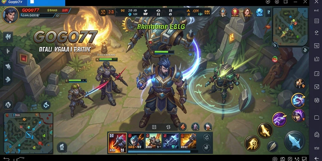 Tampilan gameplay menarik dalam GOGO77 dengan strategi dan pertempuran real-time.