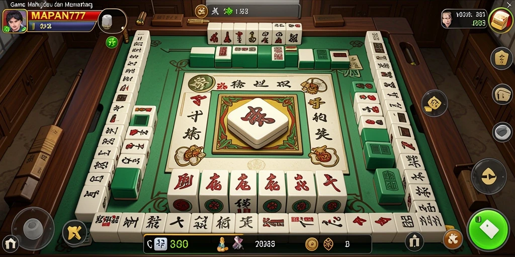 Tampilan gameplay Mahjong di MAPAN777 yang menarik dan penuh warna.