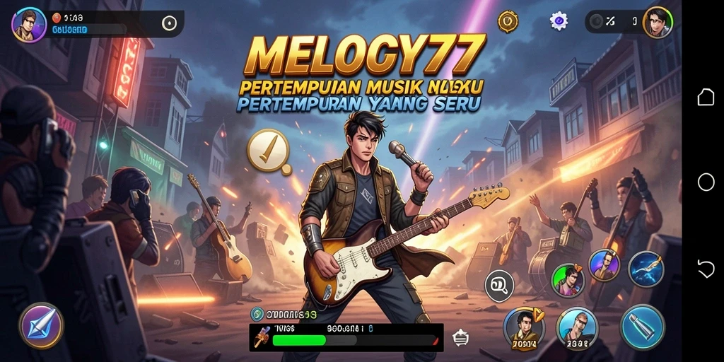 Tampilan menegangkan pada gameplay seru di MELODY77.