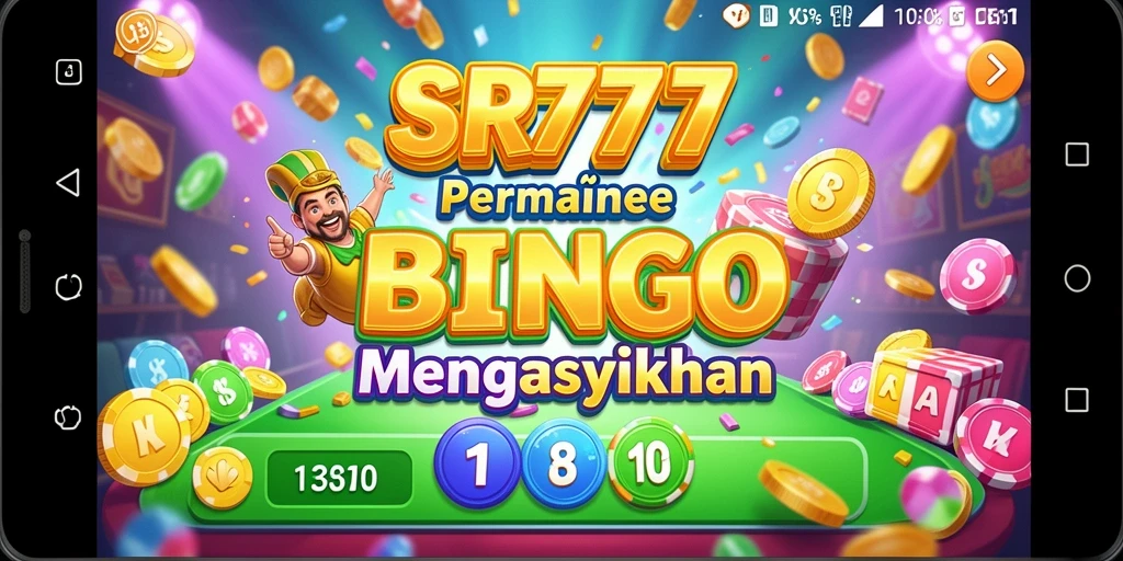 Screenshot gameplay Bingo SR777 yang penuh warna dan menarik.
