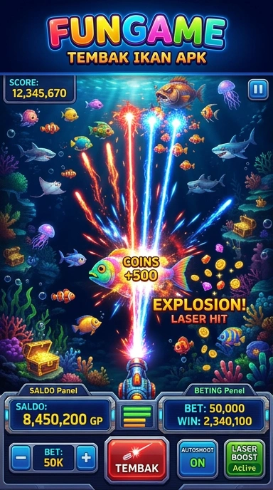 Tampilan aplikasi fungame yang user-friendly.